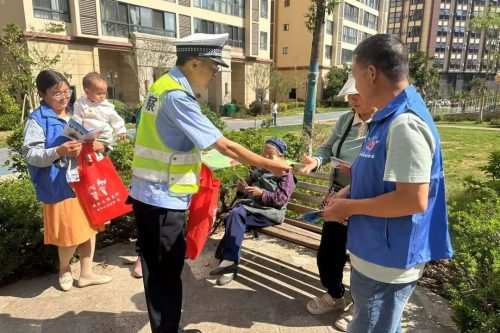 会东新闻:会东公安局联合索玛花志愿者开展交通安全宣传-会东网