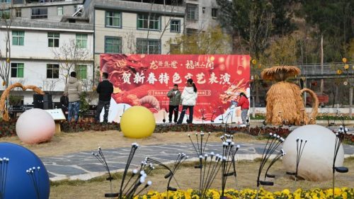 会东鲹鱼水乡街头文艺表演活动拉开帷幕插图1