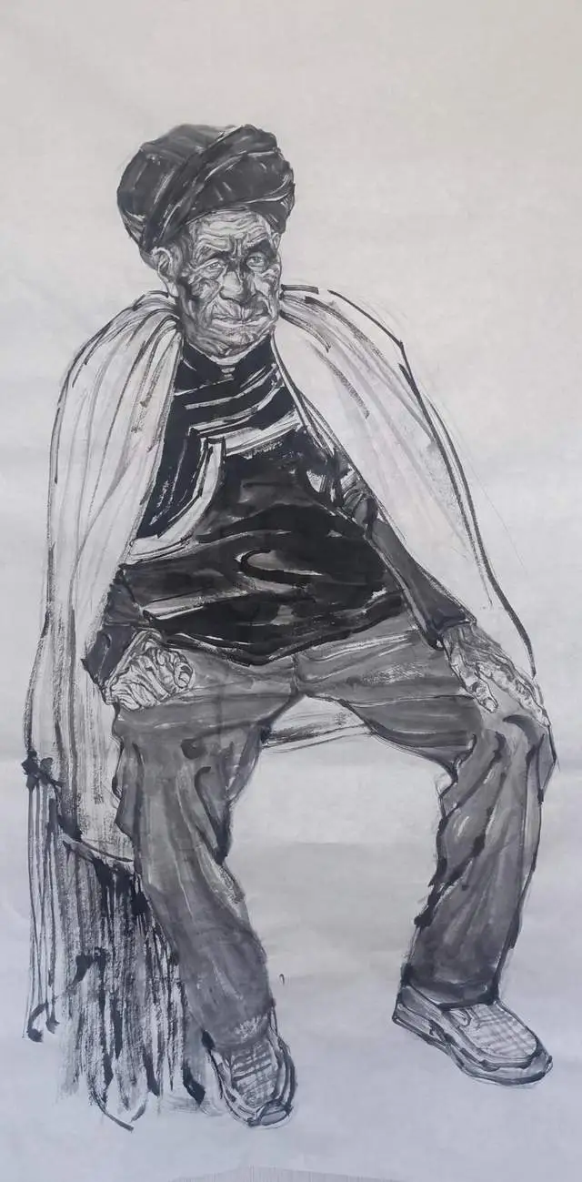 会东县政协诗书画院:重走长征之路写生团冕宁桥镇活动简报插图13 会东县政协诗书画院:重走长征之路写生团冕宁桥镇活动简报插图13