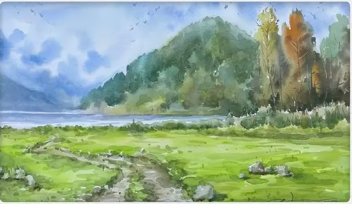 会东县政协诗书画院:重走长征之路写生团冕宁桥镇活动简报插图16 会东县政协诗书画院:重走长征之路写生团冕宁桥镇活动简报插图16