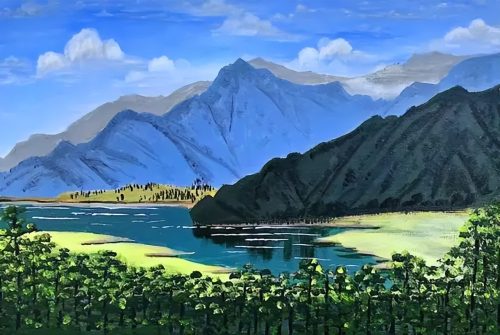 会东县政协诗书画院:重走长征之路写生团冕宁桥镇活动简报插图19 会东县政协诗书画院:重走长征之路写生团冕宁桥镇活动简报插图19