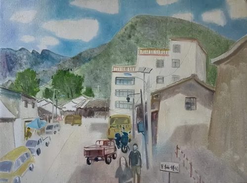 会东县政协诗书画院:重走长征之路写生团冕宁桥镇活动简报插图23 会东县政协诗书画院:重走长征之路写生团冕宁桥镇活动简报插图23