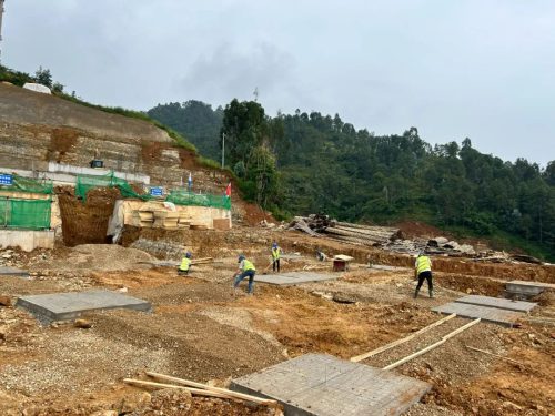 国庆假期，两岔河水库建设者坚守岗位抢工期插图2