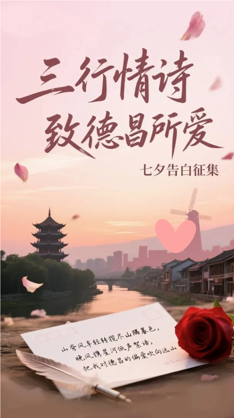 【七夕活动】三行情诗・致德昌所爱|德图七夕有约,三行小诗寄相思-会东网